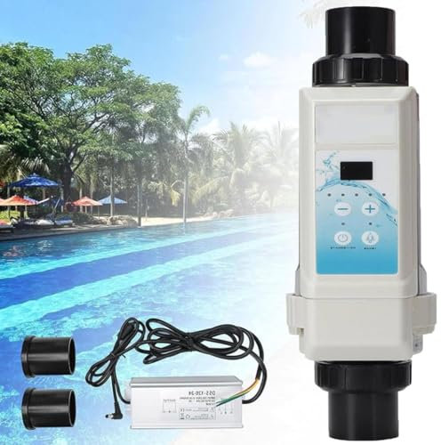 HQYMXYGEUR Système d'électrolyse au sel,Cellule d'électrolyse au sel,générateur de Chlore,électrolyseur pour Piscine,électrolyseur de Chlore,chlorateur au sel(20g/h)