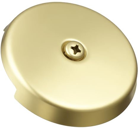 Veemoon desagüe de la bañera Tapa de Drenaje de la del baño Piezas de bañera Cubierta de desbordamiento del baño Accesorios de baño Essentials de bañera Acero Inoxidable Dorado