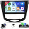 4G+64G Radio Coche GPS para Nissan Qashqai J11 X-Trail T32 2014-2018 con Carplay Android Auto Navegador,Pantalla de 10 Pulgadas Android Radio con Bluetooth Mirror Link WiFi/FM/RDS+Cámara Trasera