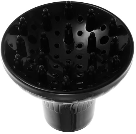 Ipetboom Diffusore Per Asciugacapelli Professionale Nero Per Capelli Ricci e Voluminosi Materiale Resistente Alte Temperature Per Bocchette Accessorio Per Salon e Uso Domestico