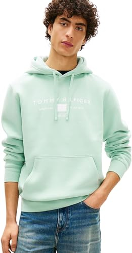 Tommy Hilfiger Herren Brand Love Tr Mono Stack Hoody Mw0mw42464 Kapuzenpullover (1er Pack)