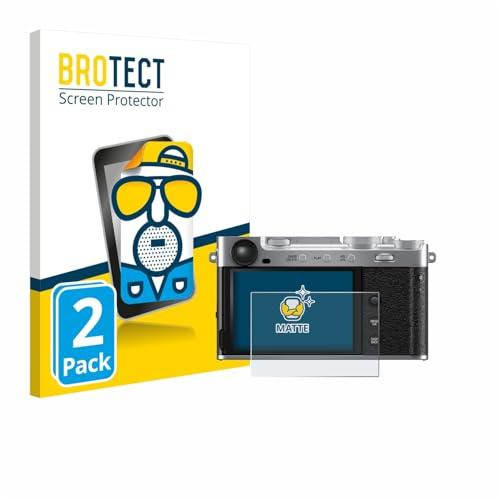 BROTECT Schutzfolie für Fujifilm X-E5 | 2 Stück Entspiegelnder Displayschutz Made in Germany Matte Displayschutz-Folie Anti-Reflex Anti-Fingerprint Einfache Montage