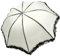 Pliant Parapluie Rose Noir Compact Voyage parapluies Vent Fort Parasol des Femmes de Pluie (Blanc)