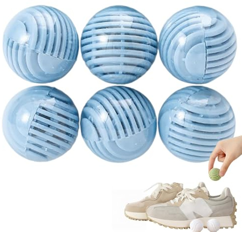 6PCS Shoe Deodorizer Balls,Shoe Air Freshener & O/dor Eliminator,Spherical Design for Smelly Shoes,Foot Odo/ur Remover,Ball Deodorant for Men/Women,Long-Lasting Shoe Freshener Balls(Ocean)