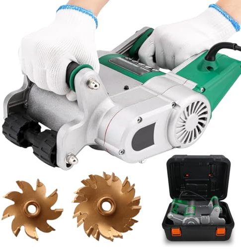 ZEEKYFOR Rainureuse Murale électrique 25 mm/35 mm, Machine de Découpe de Rainures Murales à Profondeur de Coupe Réglable, Coupe-Ligne Murale pour Plombiers et électriciens 220 V