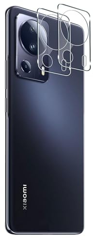 PHONILLICO Protezione per fotocamera Xiaomi 13 Lite [2 pezzi] Vetro temperato trasparente Lente fotocamera posteriore Pellicola protettiva antigraffio