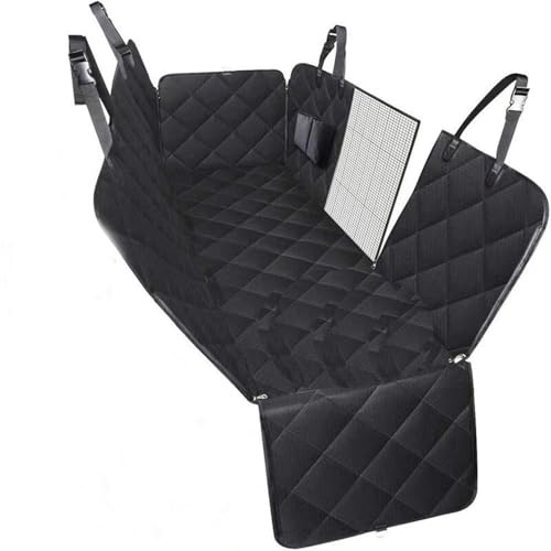 HJGSDF Funda Coche Perros Asiento Trasero, para Renault Twizy 2012-2023, Cubre Asientos con Ventana Protector Lateral, Maletero - Accesorios Perros,A-Black