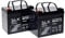 SLK Power Mobility Scooter Gel Battery Pair of 2 x 12v 33ah Reliable And long Lasting Replacement Batteries For Electric Scooters And Wheelchairs