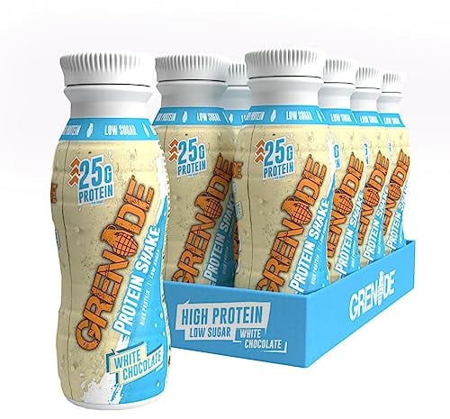 Grenade High Protein Shake, 8 x 330 ml - White Chocolate