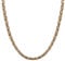 JewelryWe Schmuck Herren Halskette, 5mm Breite Edelstahl Biker Link Königskette Panzerkette Kette, Gold Silber, Länge 24 Zoll