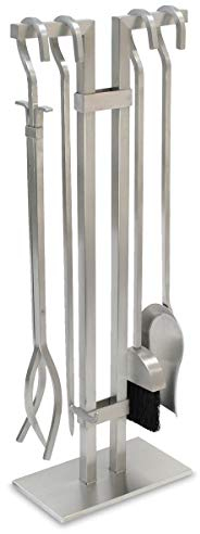 Pilgrim Home and Hearth Sinclair Kamin-Werkzeug-Set, 73,7 cm hoch, gebürsteter Edelstahl (18081)