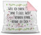 Kissen mit Spruch für Mama - Engel ohne Flügel - inkl. Kissenfüllung - Deko-Kissen/Geschenk-Idee Geburtstag Muttertag/Bestes Farbkissen Rückseite Altrosa