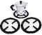 Uoeo 2 Pack Iron Gas Stove Cooker Plate Coffee Moka Pot Stand Reducer Ring Holder