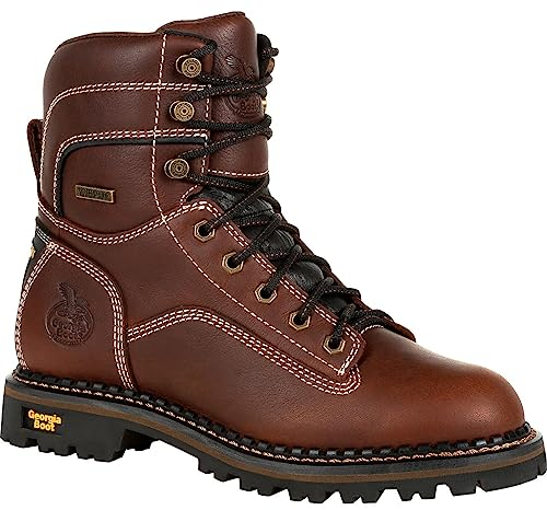 Georgia Boot AMP LT Logger Bottines imperméables à talon bas pour femme en alliage