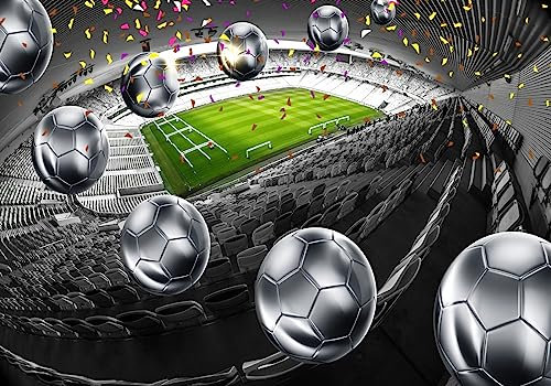 Photo Wallpaper 3D Wallpapers Non-Woven Wall Mutals Grey Football Stadium Background Wall Paper Mural Giant Poster 350x245cm