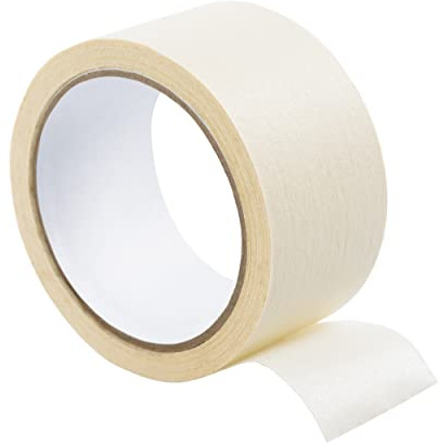 Clairefontaine 975160C - Klebebandrolle, Ruban Masking Tape, selbstklebend, 4,8 cm x 50 m, Ø 30 mm, Weiß, 1 Rolle