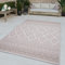 TT Home In-& Outdoor Teppich Wetterfest Balkon Küche Wohnzimmer Boho Rauten Design, Farbe: Beige 2, Größe:300x400 cm
