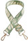Bseical Taschenriemen, Schultergurt für Taschen, Breit 3.8cm & Verstellbar 80-130cm, Taschengurt Boho, Gold Karabiner, Grün