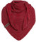 KNIT FACTORY - Dreiecksschal Sally - Damen Strickschal mit Wolle - Grob gestrickten Schal - Hochwertige Qualität - XXL Schal - 220x85 cm - Bordeaux/Stone Red