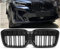 GCP PASST FÜR BMW iX3 G08 LCI SPORT KÜHLERGRILL DOPPELSTEG GRILL GLANZ SCHWARZ