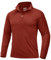 TACVASEN Uv T Shirts for Men Quarter Zip Long Sleeve T Shirts Quick Dry Gym Tops UPF50+ Breathable Running Top Dark Orange,XL