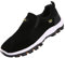 Sudychen Zapatillas de Deporte para Hombre sin Cordones Slip On Sneakers Transpirables Zapatillas de Correr Senderismo Verano Outdoor Negro