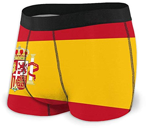 934 Boxer Pantalones Bandera De España Ropa Interior Hombre Suaves Boxer para Hombre Ultrasuaves Calzoncillos para Hombre, Esposo, Niño M