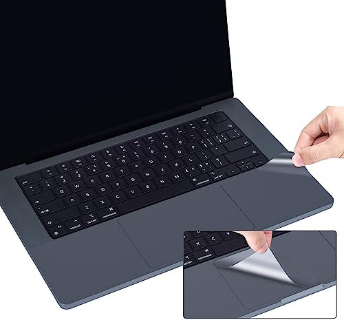 Handballenauflage Abdeckung für 2023 Apple MacBook Air M2 Chip 15,3 Zoll A2941 Laptop, MacBook Air 15 Trackpad Protector, MacBook Air M2 Handgelenkauflage Schutzaufkleber Decals - Mitternacht