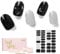 NAILOG Semi Cured Gel Strips, 34 pcs Salon-Quality Stickers, Long Lasting Wraps for Women With Soft Gel Finish, Star Walk