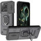 PEIYE Funda para Xiaomi 13T / Xiaomi 13T Pro, Carcasa Armor en Silicona Suave y PC Rígido, Case Antigolpes con Anillo Rotativo de 360° y Cover Protector para Lente, Negro