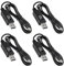 AITRIP 4pcs DC 5V to 9V USB Voltage Step Up Converter Cable Power Supply USB Cable with 5.5x2.1mm DC Connect Male 1M for WiFi Router, Mini Fan, Speaker 3.2ft