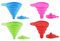 AMD Nexus 4 PCS Collapsible Funnel, Silicone Gel Foldable Hopper, Cooking Kitchen Gadgets Foldable Funnel, Water Bottle Oil Liquid and Powder Transfer