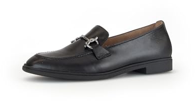 Gabor Damen Slipper, Frauen Slip On,Schlupfschuhe,schluepfschuhe,College Schuhe,Businessschuhe,Slip-ons,Slides,schwarz(Altsilber),37.5 EU / 4.5 UK