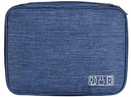 FAVORTALK Tech Pouch Extra Large 3-Layers Travel Electronics Accessories Organiser Bag for Charger Cables Flash Disk Power Bank Headphone etc B21508
