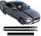 HASWEX 3 Stück Tür-Seitenstreifen-Rock-Aufkleber Edition 1 AMG-Motorhaubenaufkleber, PVC, Carbonfiber-Optik, Schwarz, für Mercedes-Benz C-Klasse W206 S206 2021 2022 Zubehör