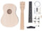 24-Zoll-DIY-Ukulelen-Bausatz, Handgefertigt, Einfache Montage, Mahagoni-Griffbrett, Konzert-Ukulele für Kinder