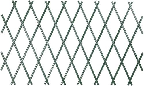 Home Hack Garden Trellis Plastic Expanding Trellis Plant Support Fence Panel Wall Decor Hanging Frame Garden Patio Indoor Outdoor for Climbing Plants Decoration (Pack of 2, Green 90x180cm)