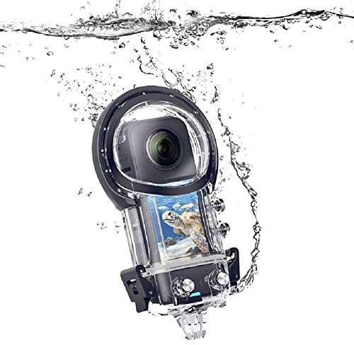 Invisible Dive Case for Insta360 ONE X3,50m/164FT Underwater Waterproof Housing Cover,Underwater Dive Protective Shell with Bracket Accessories