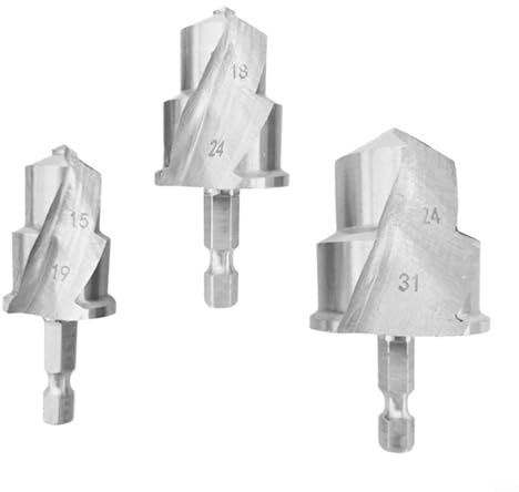 HOHOVYVY 1-Teiliges Spiral-PPR-Hebe-Stufenbohrer, Sechskant-Wasserrohr-Verbindungswerkzeug, 20/25/32 Mm Für Holz Kunststoff Stanz(15-19mm)