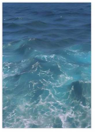 Aufkleber, Motiv: The Blue Sea bedruckte Aufkleber, Wasserflaschen-Aufkleber, Handyhüllen-Aufkleber, Skateboard-Aufkleber
