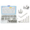 WZHUIDA 630 Stück M3 Schrauben Set, Edelstahl Senkkopfschrauben Metrisch Innensechskant Schrauben Muttern und Unterlegscheiben Sortiment Set, Gewindemaschinen Sechskantschrauben