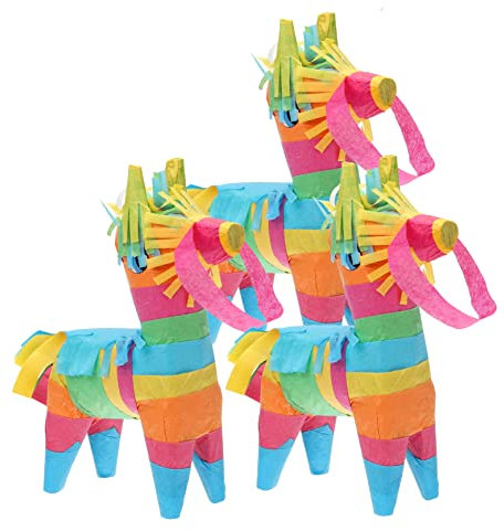 JOINPAYA 3stücke Mini Donkey Mexikanische Partydekoration Für Kindergeburtstag Füllpinata Für Süßigkeiten Und Spielzeug Kreative Fiesta Deko Für Unvergessliche Feiern