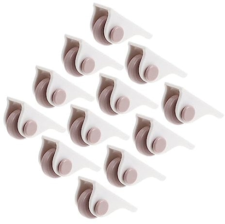 jojofuny Sticky Caster Wheels for Storage Boxes Self-adhesive Casters for Storage Bins 12pcs Set