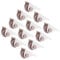 jojofuny Sticky Caster Wheels for Storage Boxes Self-adhesive Casters for Storage Bins 12pcs Set