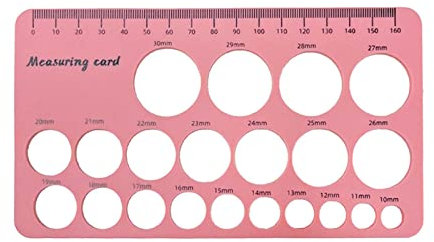 FGUUTYM Nipple Ruler, Nipple Measuring Ruler for Flange Size, Silicone and Soft Flange Size Measure for Breast Size Tool.Breast Flange Measuring Tool - Musthaves for Moms Tool (A, One Size)