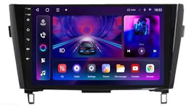 Pantalla Radio para Nissan Qashqai J11 X-Trail 3 T32 2013-2017 Android 15 9 Pulgadas Multimedia Pantalla con BT GPS WiFi Radio Backup Camera para, 8 Core 8G+256G