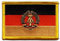 Flaggenfritze Flaggen Aufnäher Deutschland DDR Fahne Patch + gratis Aufkleber