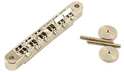 Kluson ABR-1 Bridge No Wire W/Brass Saddles W/Hardware (US MADE) Nickel