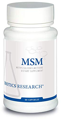 BIOTICS RESEARCH MSM Potent Sulfur Supplement 830mg Collagen Production 60c