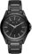 Armani Exchange Herrenuhr , Dreizeigeruhrwerk, 44mm Schwarzes Edelstahlgehäuse mit Edelstahlarmband, AX2620